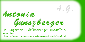 antonia gunszberger business card
